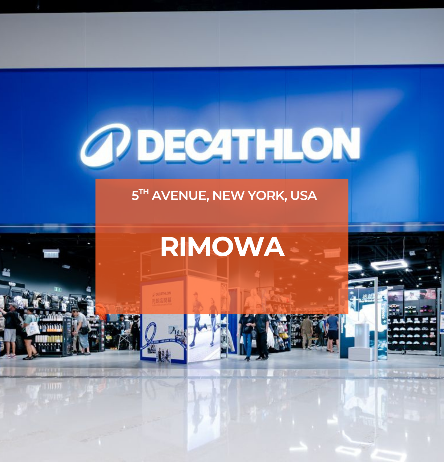 Entrance of Decathlon YOHO Mall Hong Kong store illuminated by Zeplinn architectural lighting